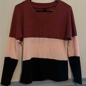 SHEIN V Neck Long Sleeve